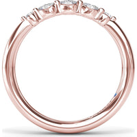 Band with Alternating Marquise and Round Diamonds by Fana - 0.16 Carat Total Diamond Weight