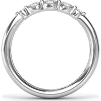 Band with Alternating Marquise and Round Diamonds by Fana - 0.16 Carat Total Diamond Weight