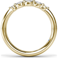 Band with Alternating Marquise and Round Diamonds by Fana - 0.16 Carat Total Diamond Weight