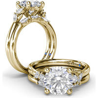 Band with Three Marquise Cut Diamonds by Fana - 0.31 Carat Total Diamond Weight