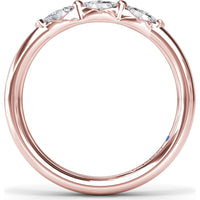 Band with Three Marquise Cut Diamonds by Fana - 0.31 Carat Total Diamond Weight