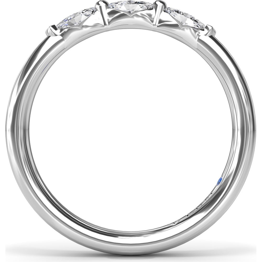 Band with Three Marquise Cut Diamonds by Fana - 0.31 Carat Total Diamond Weight