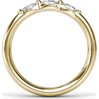 Band with Three Marquise Cut Diamonds by Fana - 0.31 Carat Total Diamond Weight