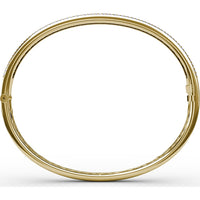 Bangle with Channel-Set Round Sapphires and Pavé Diamonds by Fana - 4.27 Carat Total Gemstone Weight