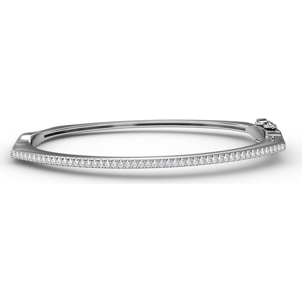 Bangle with Pavé Set Round Diamonds by Fana - 0.49 Carat Total Diamond Weight