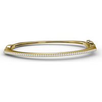 Bangle with Pavé Set Round Diamonds by Fana - 0.49 Carat Total Diamond Weight