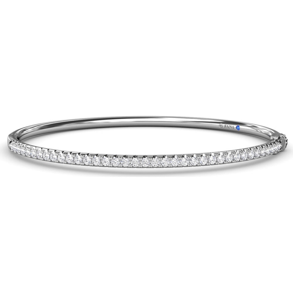 Bangle with Pavé-Set Round Diamonds by Fana - 1.17 Carat Total Diamond Weight