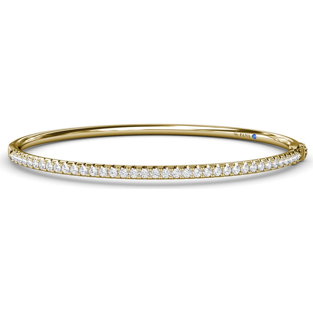 Bangle with Pavé-Set Round Diamonds by Fana - 1.17 Carat Total Diamond Weight