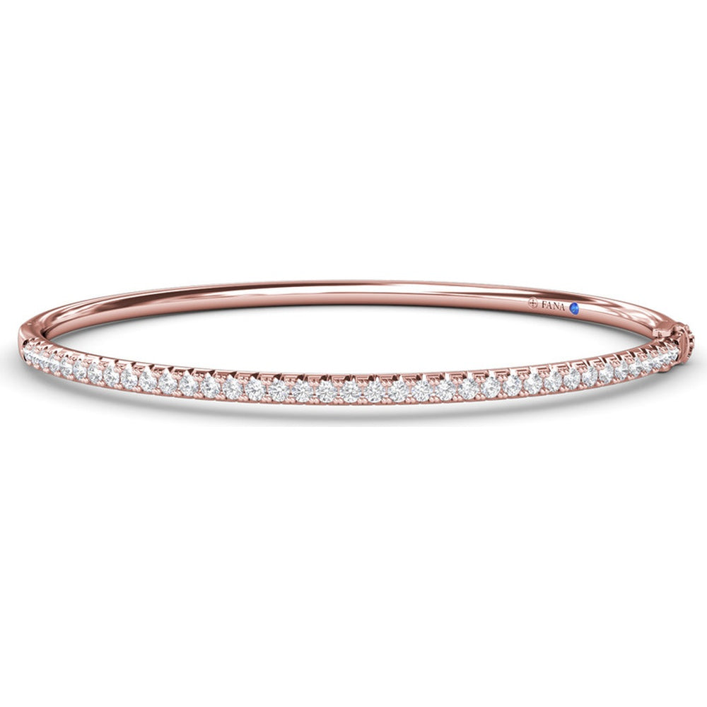 Bangle with Pavé-Set Round Diamonds by Fana - 1.17 Carat Total Diamond Weight