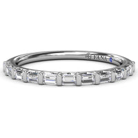 Bar-Set Baguette Diamond Wedding Band by Fana - 0.23 Carat Total Diamond Weight