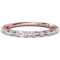 Bar-Set Baguette Diamond Wedding Band by Fana - 0.23 Carat Total Diamond Weight