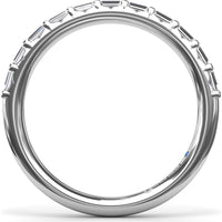 Bar-Set Baguette Diamond Wedding Band by Fana - 0.23 Carat Total Diamond Weight