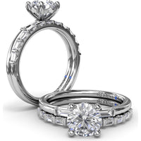 Bar-Set Baguette Diamond Wedding Band by Fana - 0.23 Carat Total Diamond Weight