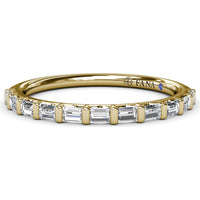 Bar-Set Baguette Diamond Wedding Band by Fana - 0.23 Carat Total Diamond Weight