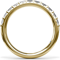 Bar-Set Baguette Diamond Wedding Band by Fana - 0.23 Carat Total Diamond Weight