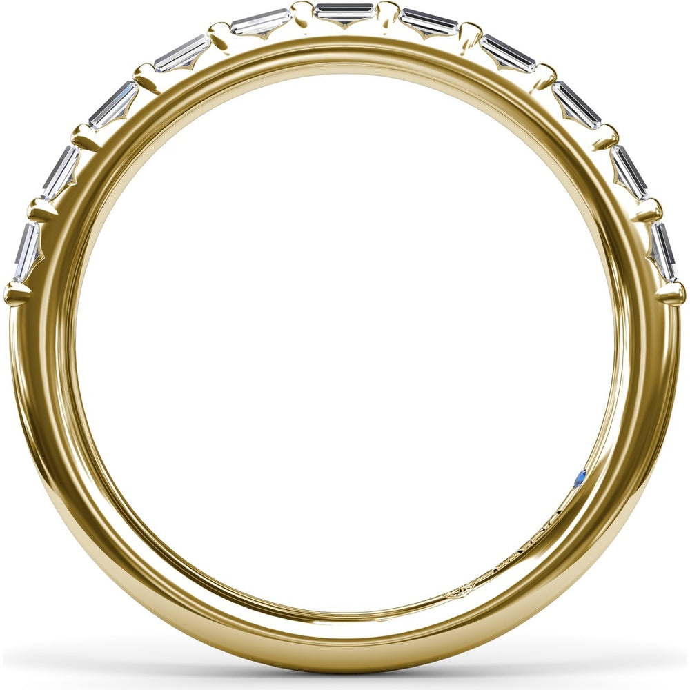 Bar-Set Baguette Diamond Wedding Band by Fana - 0.23 Carat Total Diamond Weight