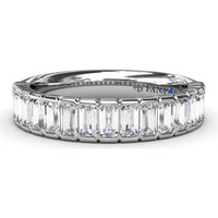 Bar-Set Baguette Diamond Wedding Band by Fana - 1.02 Carat Total Diamond Weight