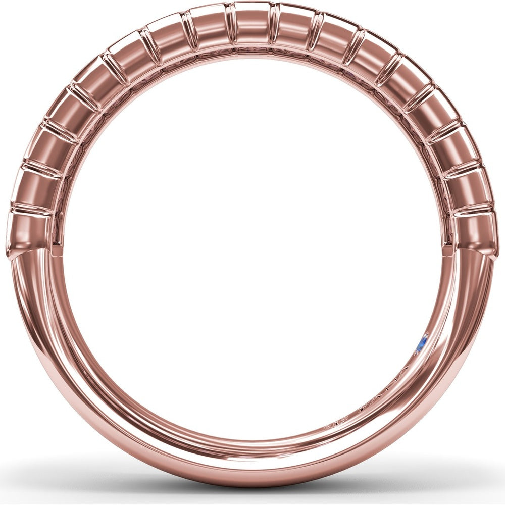 Bar-Set Baguette Diamond Wedding Band by Fana - 1.02 Carat Total Diamond Weight