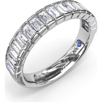 Bar-Set Baguette Diamond Wedding Band by Fana - 1.02 Carat Total Diamond Weight
