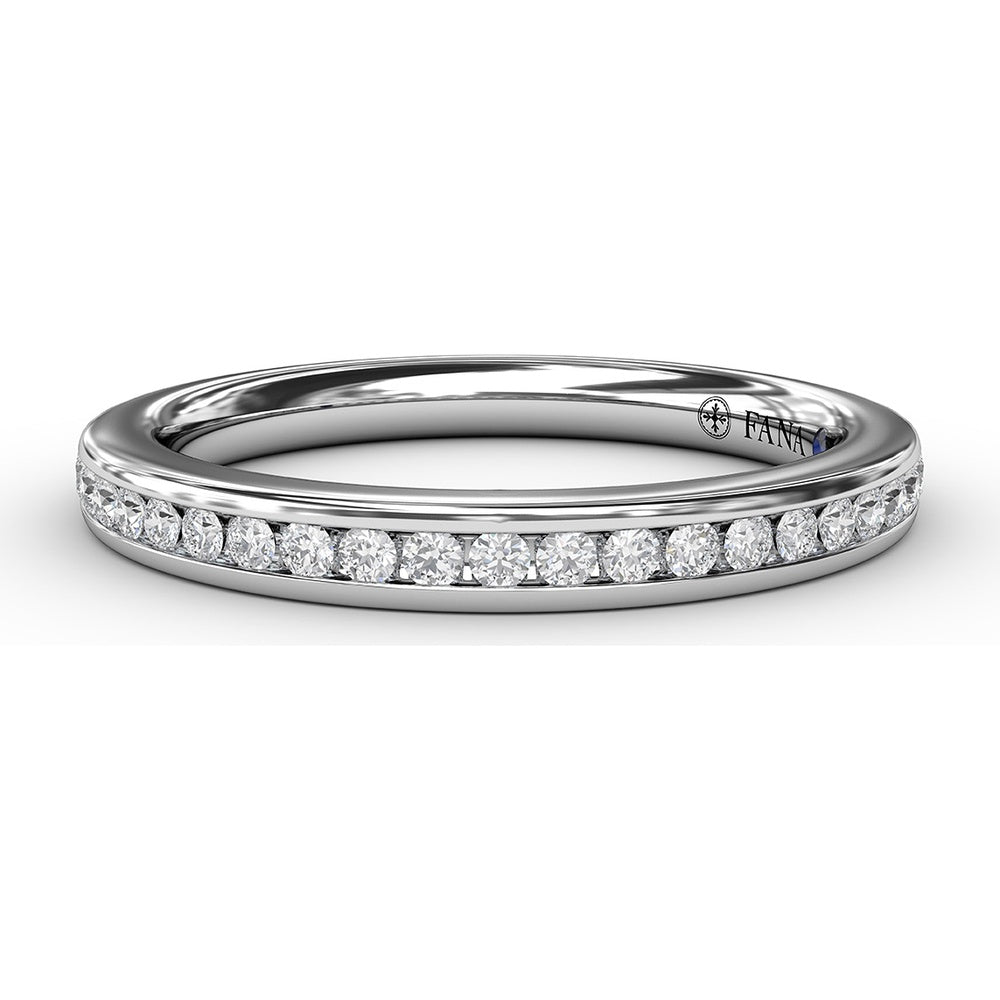 Bead and Channel Set Round Diamond Anniversary Band by Fana - 0.23 Carat Total Diamond Weight