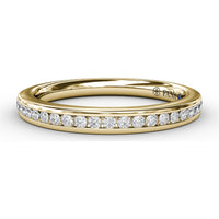 Bead and Channel Set Round Diamond Anniversary Band by Fana - 0.23 Carat Total Diamond Weight