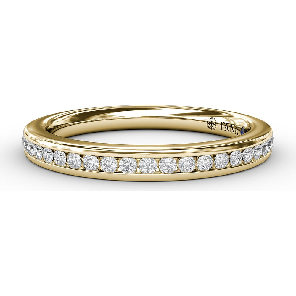 Bead and Channel Set Round Diamond Anniversary Band by Fana - 0.23 Carat Total Diamond Weight