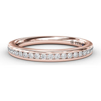 Bead and Channel Set Round Diamond Anniversary Band by Fana - 0.23 Carat Total Diamond Weight