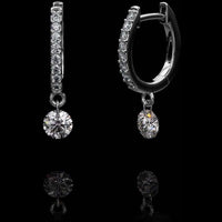 Aresa New York - Beauvoir No. 1 Earrings - 18K White Gold with 0.60 cts. of Diamonds