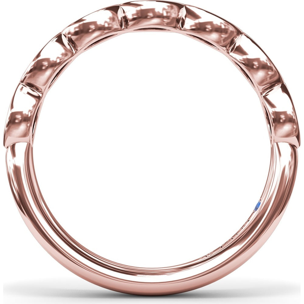 Bezel Set Marquise Diamond Wedding Band by Fana - 0.50 Carat Total Diamond Weight