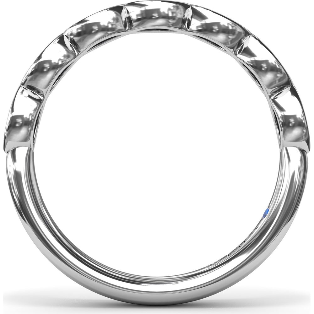 Bezel Set Marquise Diamond Wedding Band by Fana - 0.50 Carat Total Diamond Weight