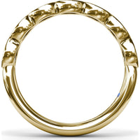 Bezel Set Marquise Diamond Wedding Band by Fana - 0.50 Carat Total Diamond Weight