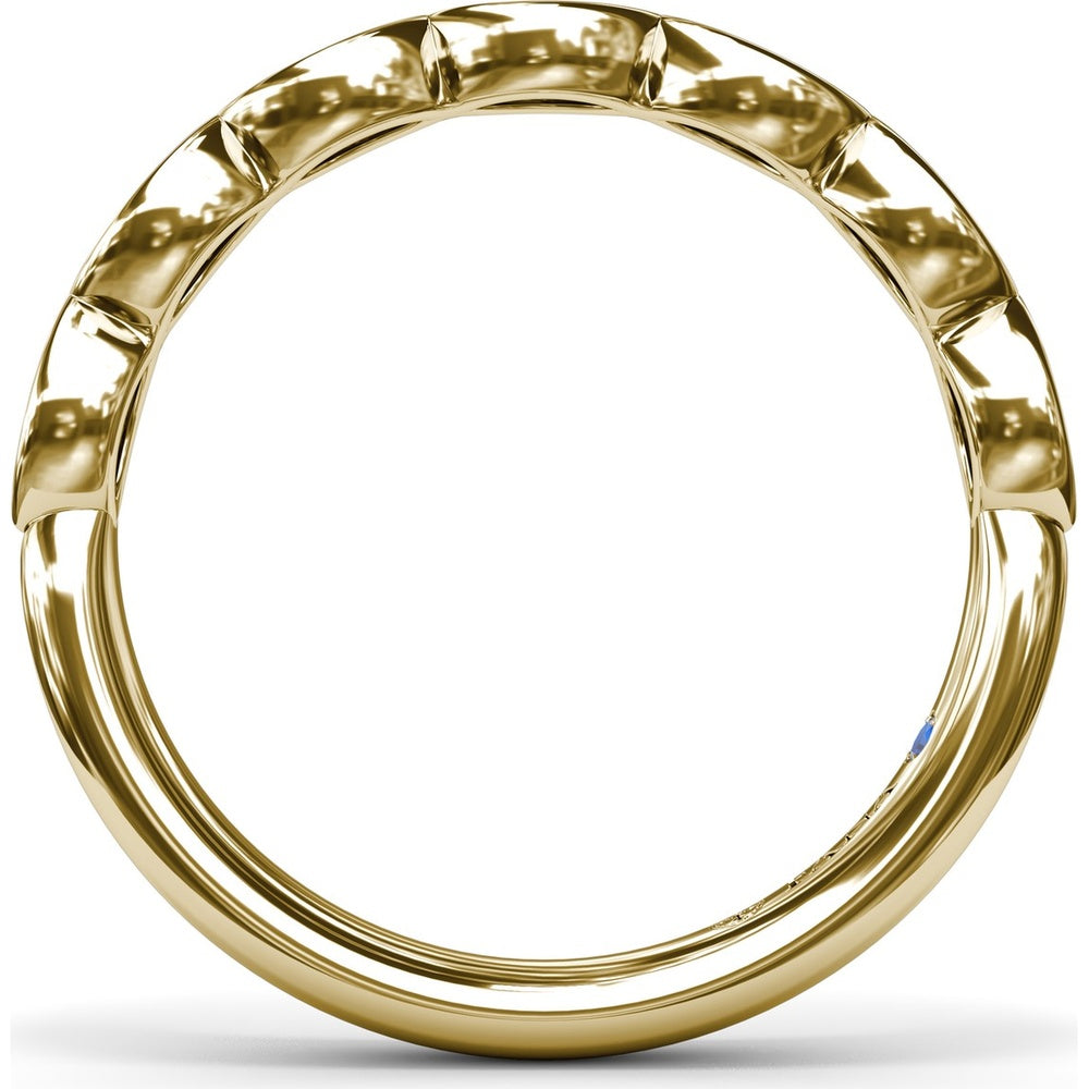 Bezel Set Marquise Diamond Wedding Band by Fana - 0.50 Carat Total Diamond Weight