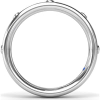 Bezel Set Round Diamond Band with Polished Finish by Fana - 0.06 Carat Total Diamond Weight
