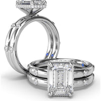 Bezel Set Round Diamond Band with Polished Finish by Fana - 0.06 Carat Total Diamond Weight