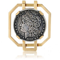 Cartier 14K Yellow Gold 1881 Coin E Pluribus Money Clip - Vintage Luxury Accessory