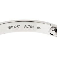 Cartier 18K White Gold Love Bracelet with Screw Motif - Size 18, Pre-Owned in Excellent Condition