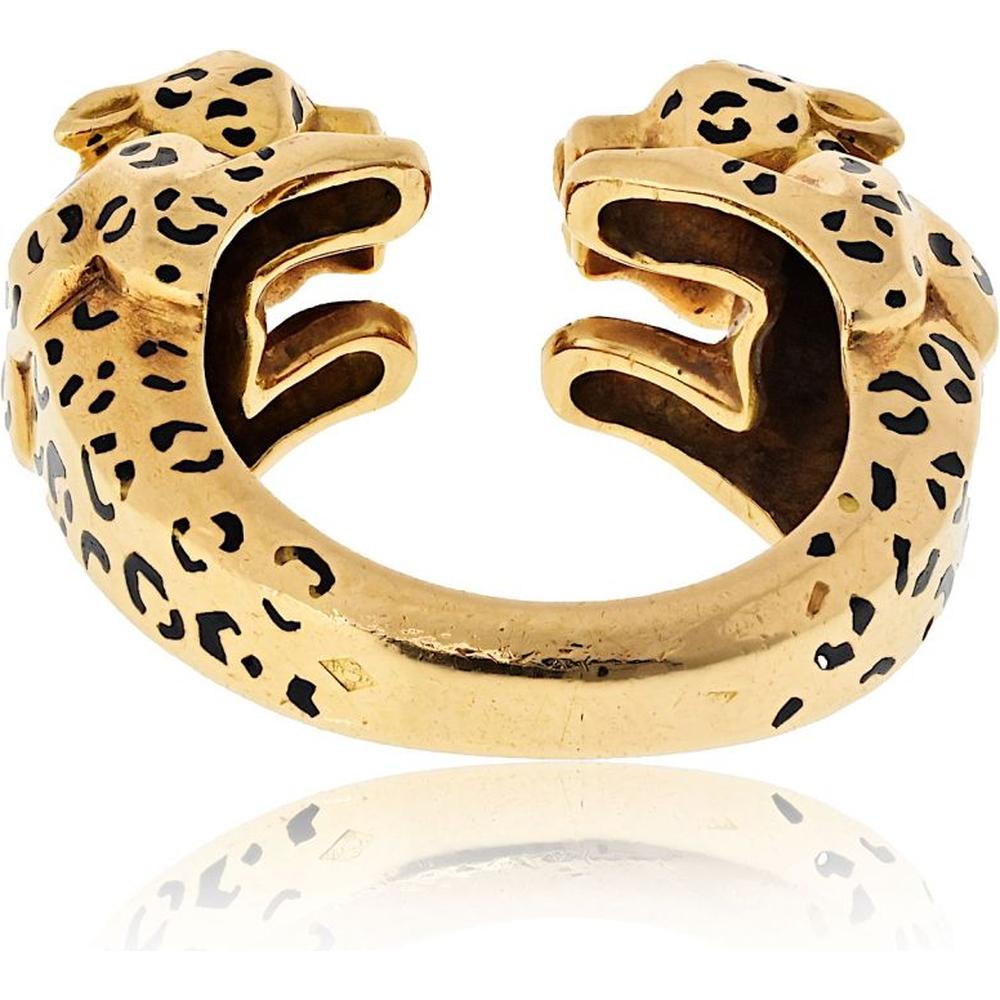 Yellow Gold Ring Cartier Panther Ring Used Cartier 18K Yellow Gold
