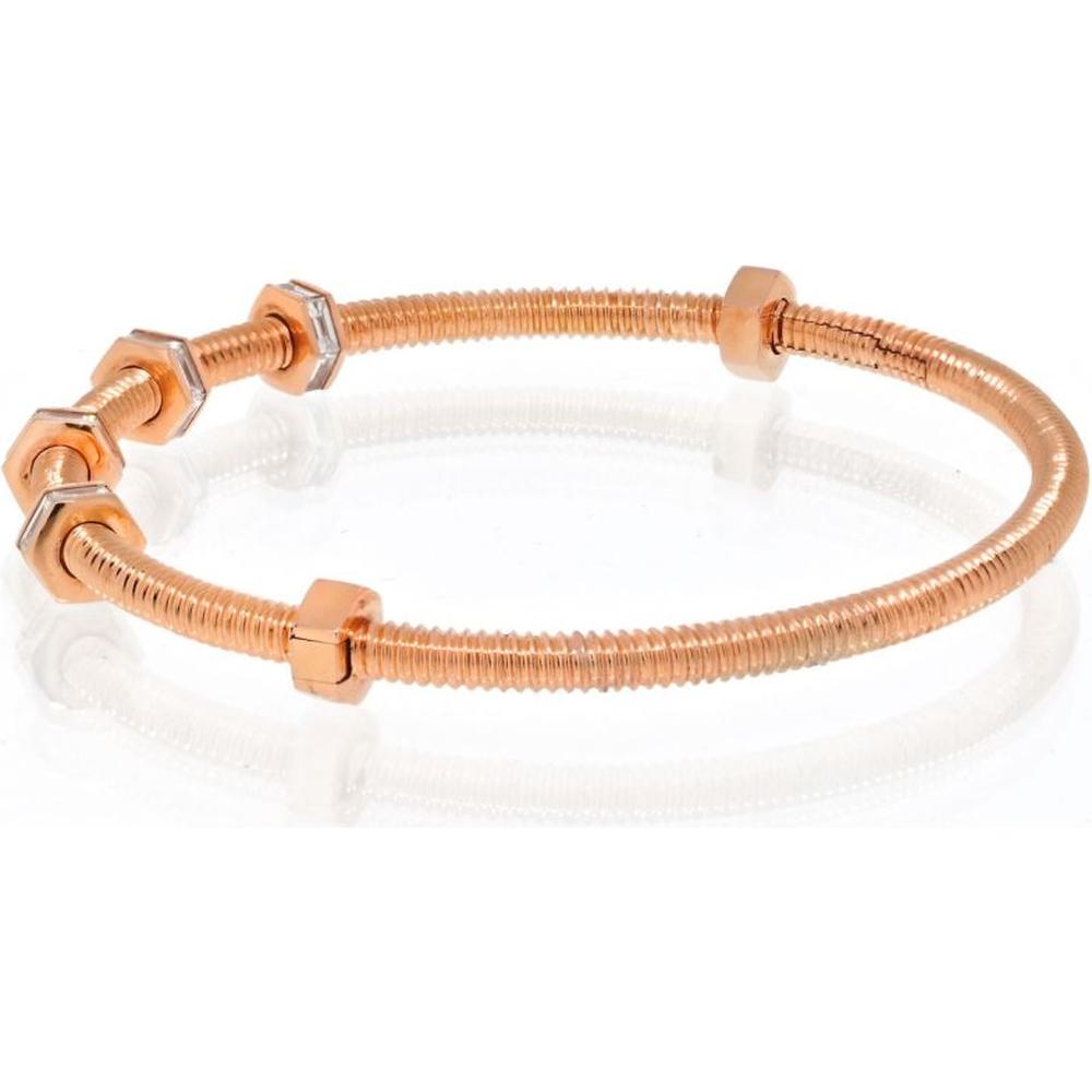 Cartier Ecrou De Cartier 18K Yellow Gold and Platinum Bangle with Baguette Diamonds - 1.29 Carats Total Diamond Weight