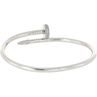 Cartier Juste Un Clou 18K White Gold Diamond Nail Bracelet - Timeless Elegance in Every Detail