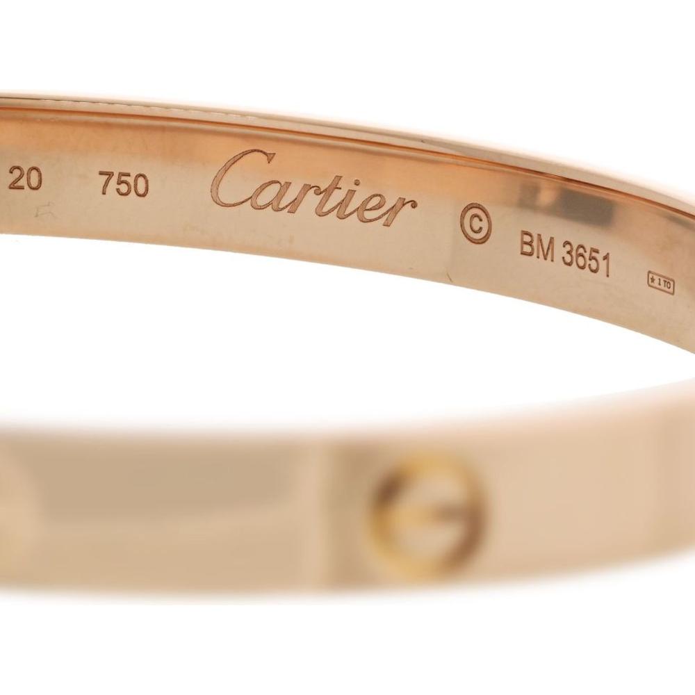 Cartier Love 18K Rose Gold Bangle Bracelet Size 20 Robinson s Jewelers