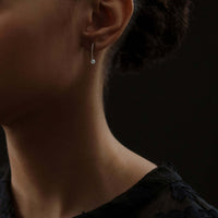 Aresa New York - Cassatt No. 1 Earrings - 18K White Gold with 0.30 cts. of Diamonds