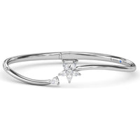 Catalina Star Bangle with Pavé Set Round and Pear Diamonds by Fana - 0.56 Carat Total Diamond Weight
