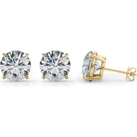 Certified Brilliance: Lab-Grown Diamond Stud Earrings - 7 Carats Total / Available in 14K White Gold or 14K Yellow Gold