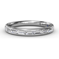 Channel Set Baguette Diamond Wedding Band by Fana - 0.72 Carat Total Diamond Weight