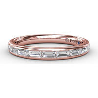 Channel Set Baguette Diamond Wedding Band by Fana - 0.72 Carat Total Diamond Weight
