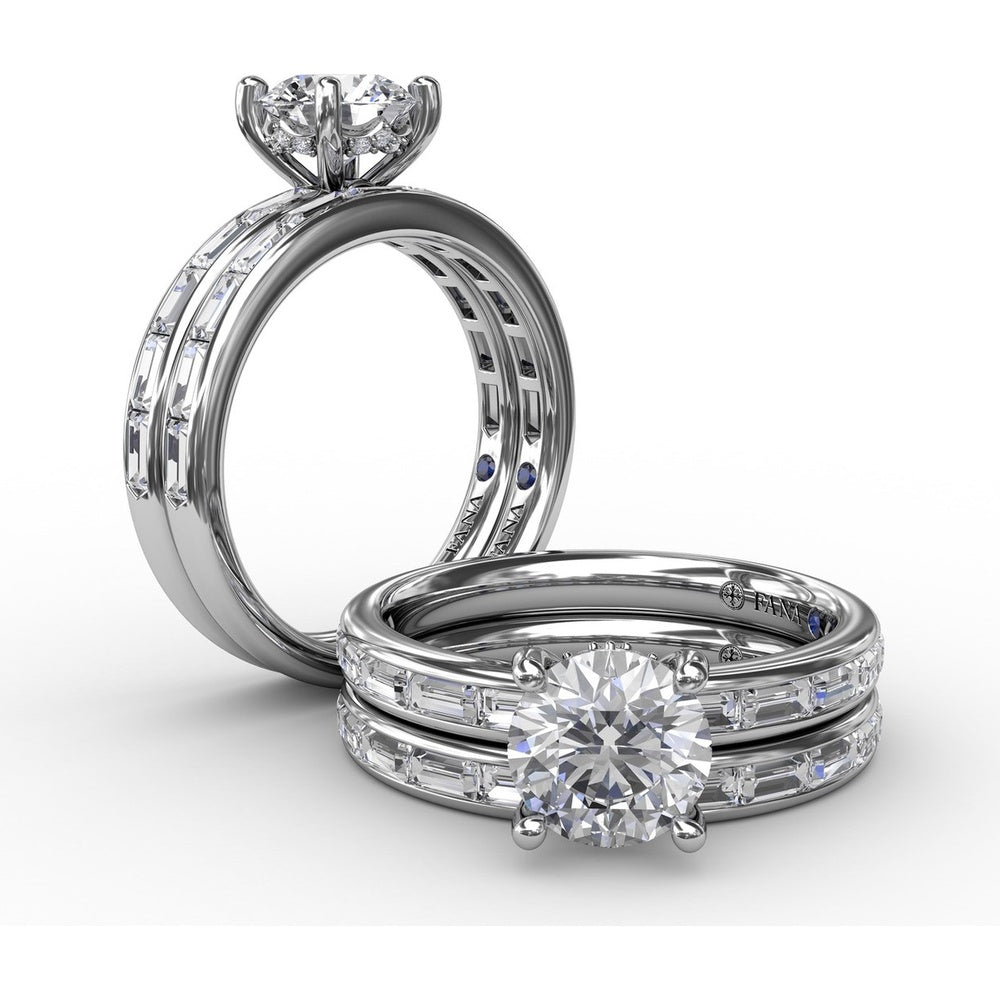 Channel Set Baguette Diamond Wedding Band by Fana - 0.72 Carat Total Diamond Weight
