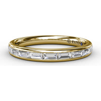 Channel Set Baguette Diamond Wedding Band by Fana - 0.72 Carat Total Diamond Weight