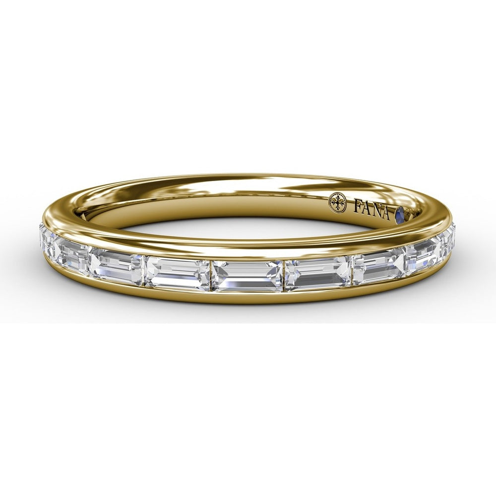 Channel Set Baguette Diamond Wedding Band by Fana - 0.72 Carat Total Diamond Weight