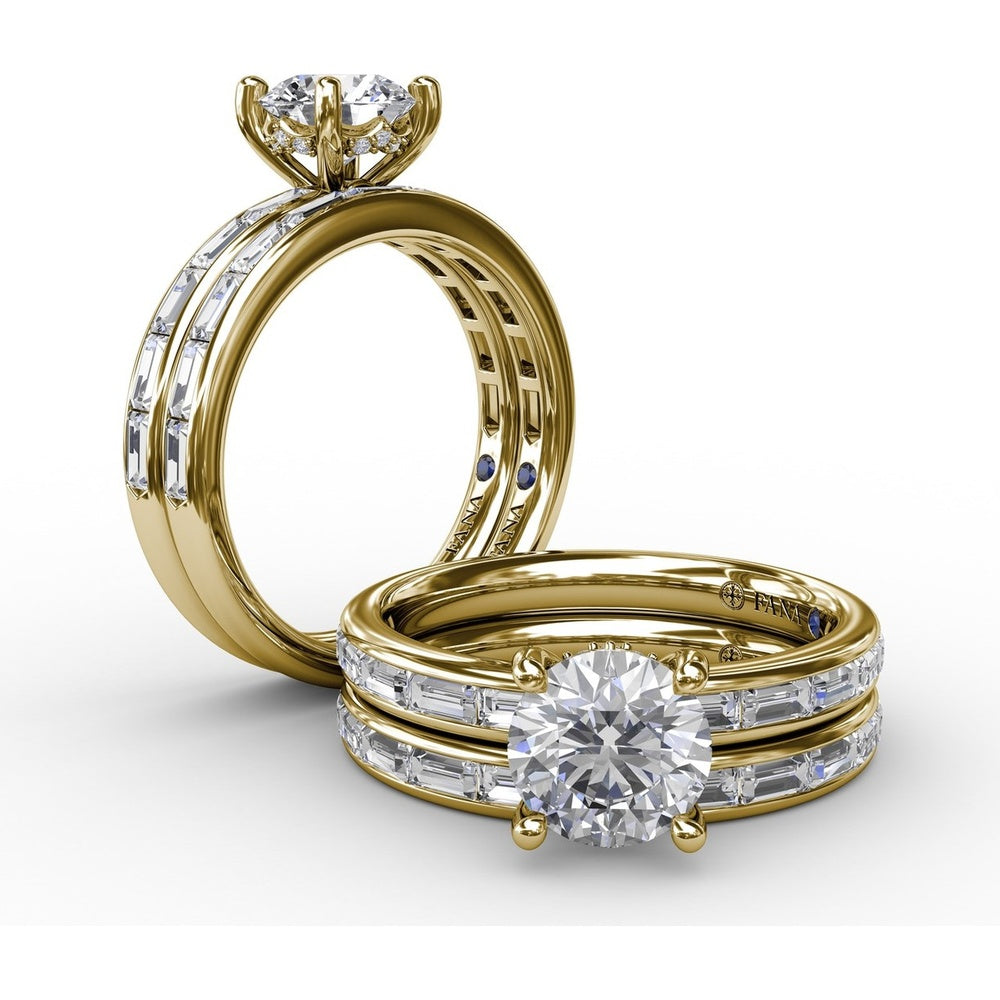 Channel Set Baguette Diamond Wedding Band by Fana - 0.72 Carat Total Diamond Weight