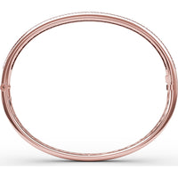 Channel Set Bangle with Round Rubies and Pavé Diamonds by Fana - 4.27 Carat Total Gemstone Weight